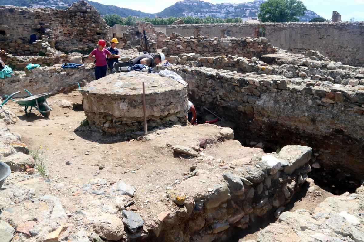 La zona on s'han fet les excavacions