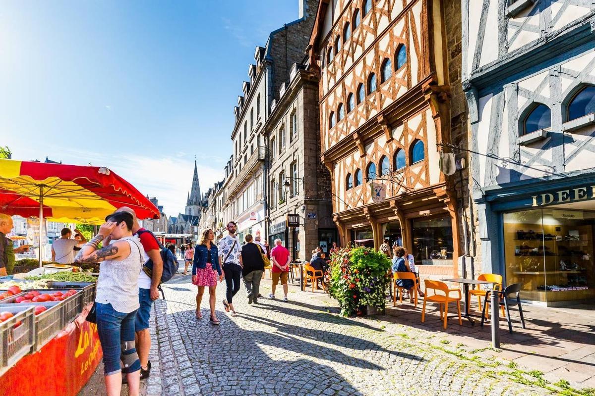 Mercado en Lices, Francia