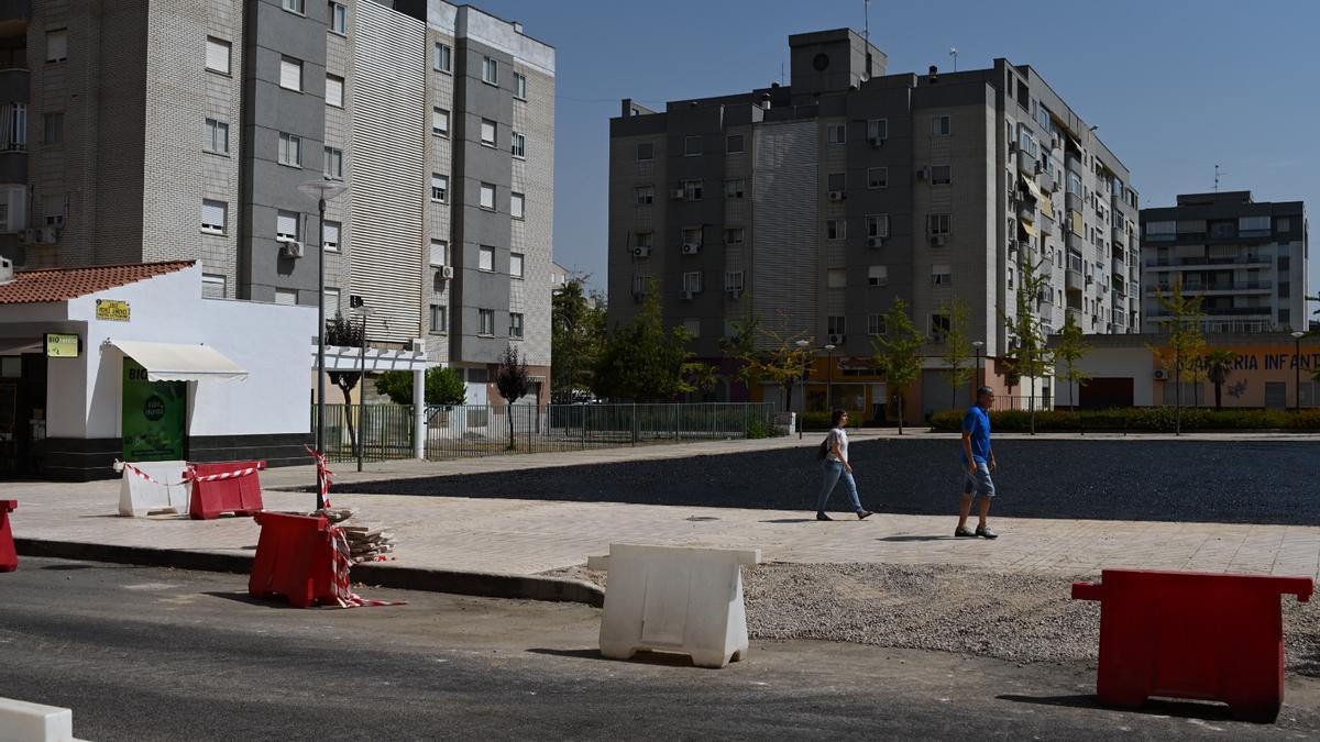 Una de las parcela que se está acondicionando como aparcamiento en superficie en Valdepasillas.