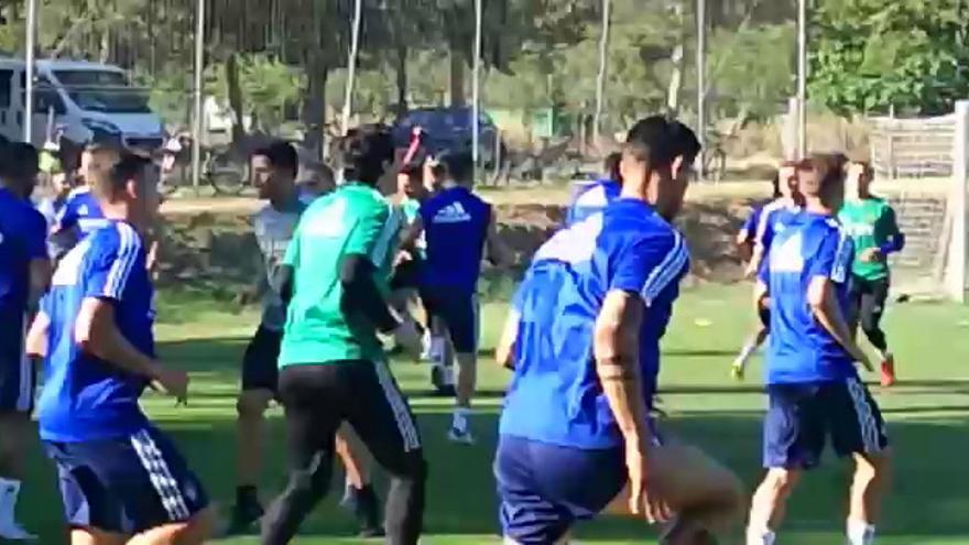 Entrenamiento esta tarde en el Villaboya