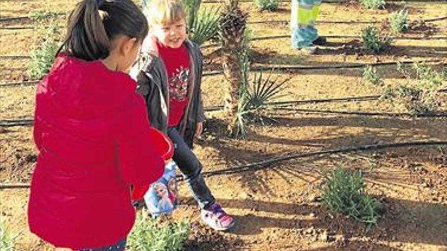 Los niños celebran el Día del Árbol en Alcalà