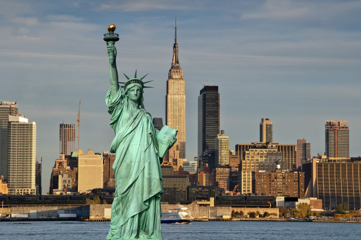 La Estatua de la Libertad neoyorquina es el monumento más reconocible del estado