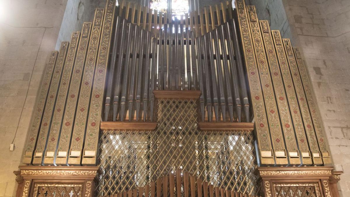 Una imatge de l’orgue restaurat el juliol en la presentació de l’instrument | ARXIU/ALEX GUERRERO