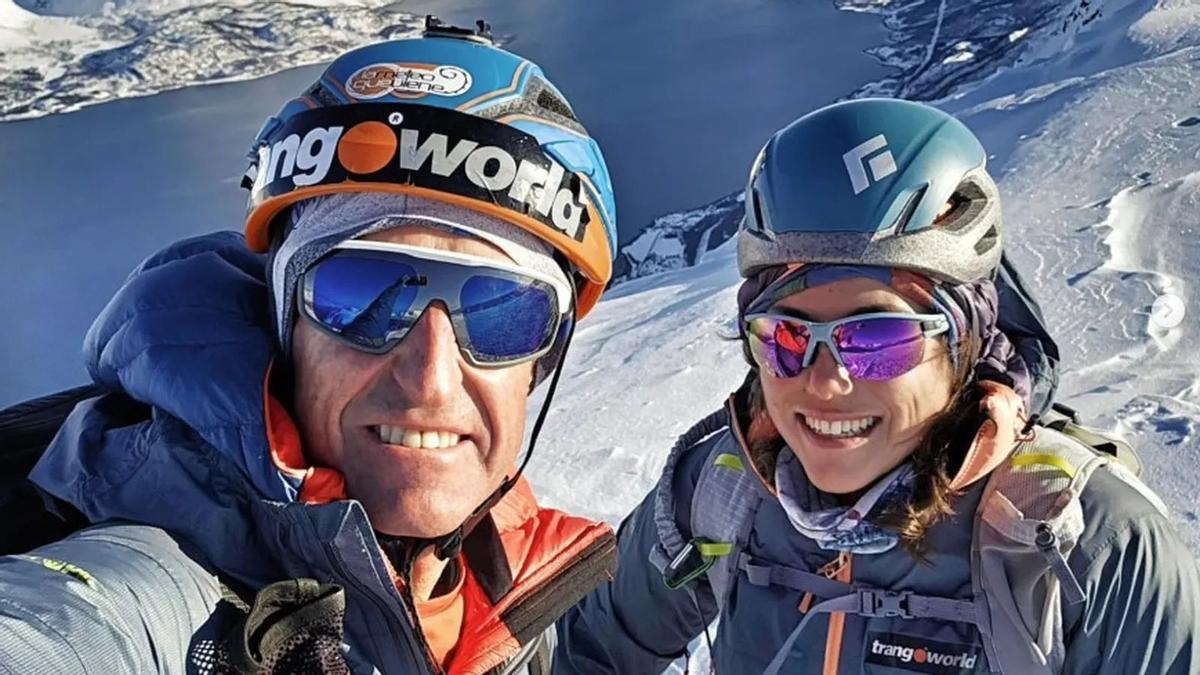 Jorge García-Dihinx y Natalia Román, fallecidos este lunes tras una gran avalancha de nieve en el pico Tablato (Panticosa).