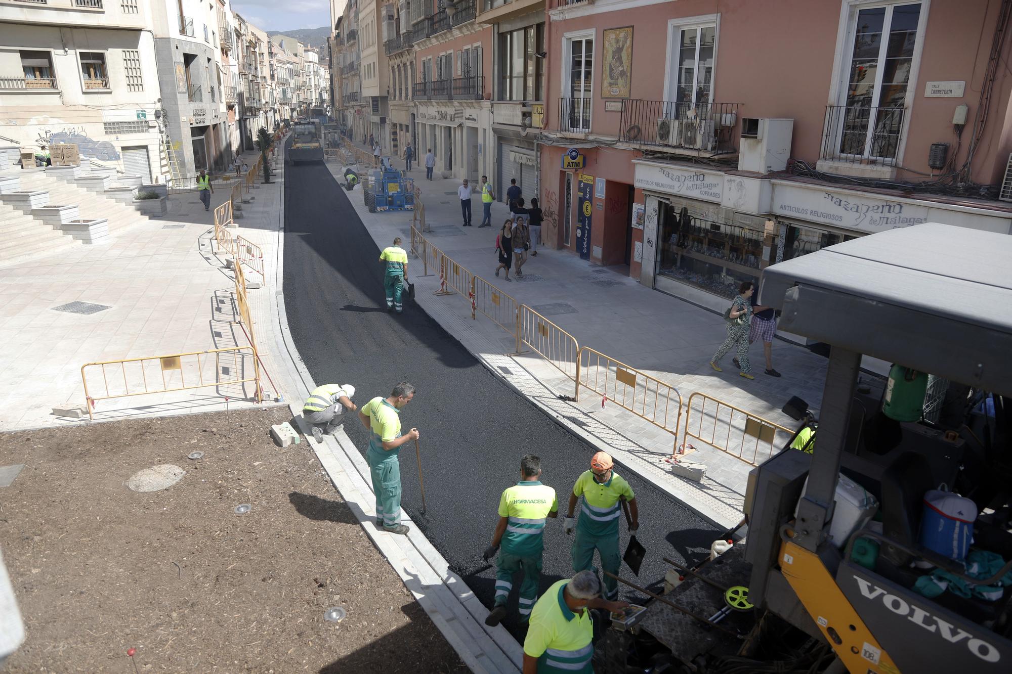 Últimos trabajos para reabrir el entorno de la Tribuna de los Pobres