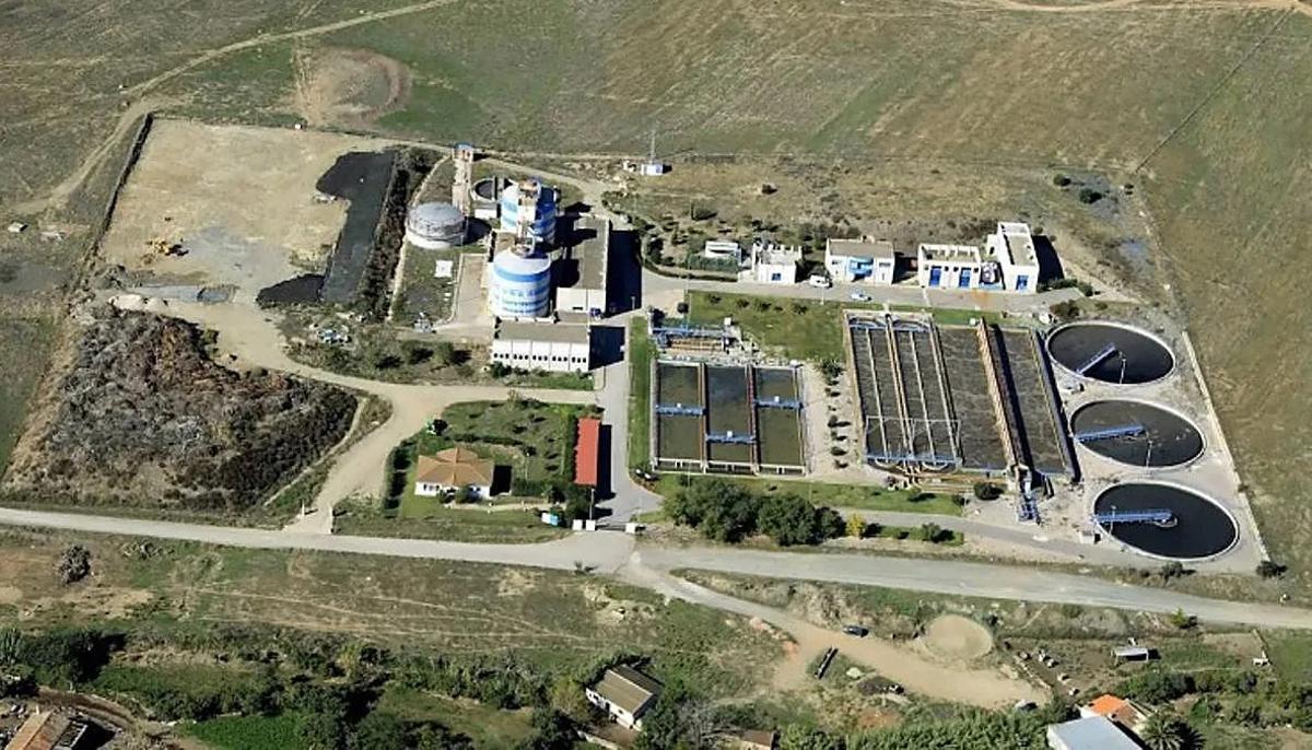 Así es la actual depuradora de la Ribera del Marco de Cáceres.