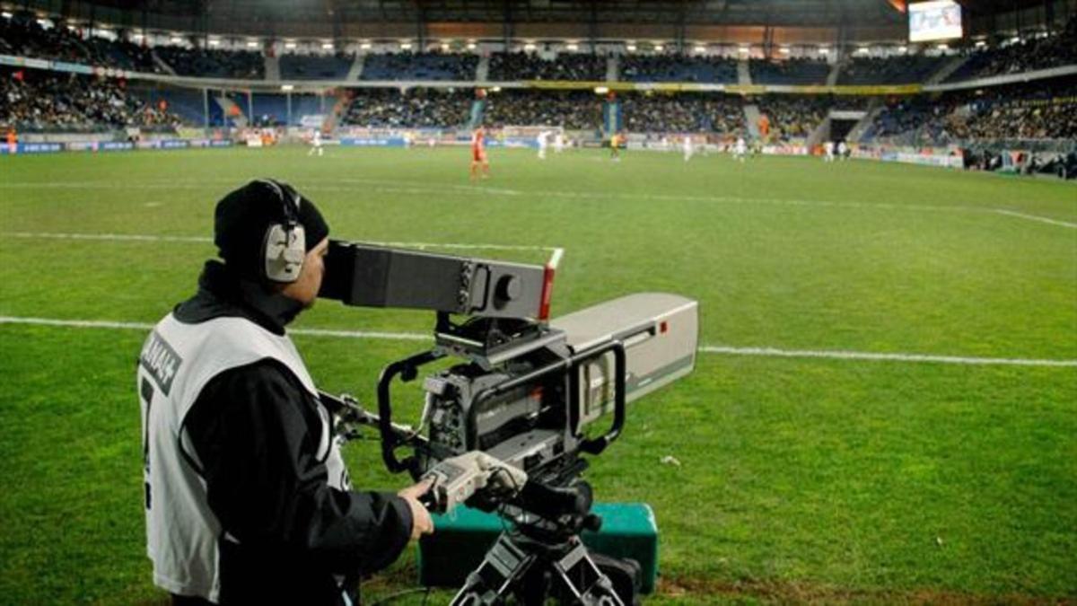 televisión futbol partido camara retransmision