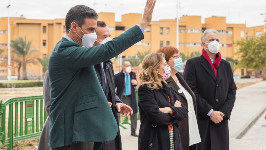 La visita relámpago de Pedro Sánchez a Elche