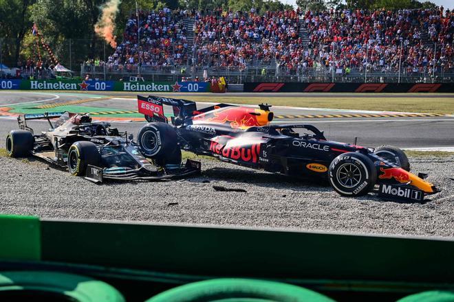 El escalofriante accidente entre Verstappen y Hamilton en Monza