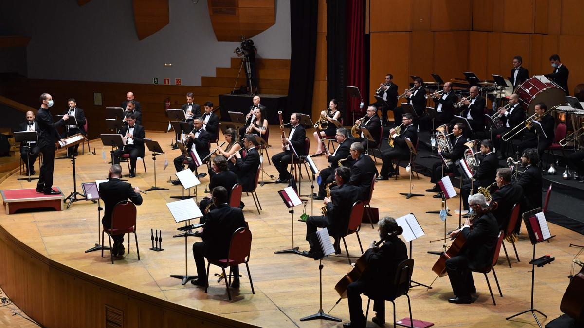 Concierto de la Banda Municipal de Música en el Palacio de la Ópera.