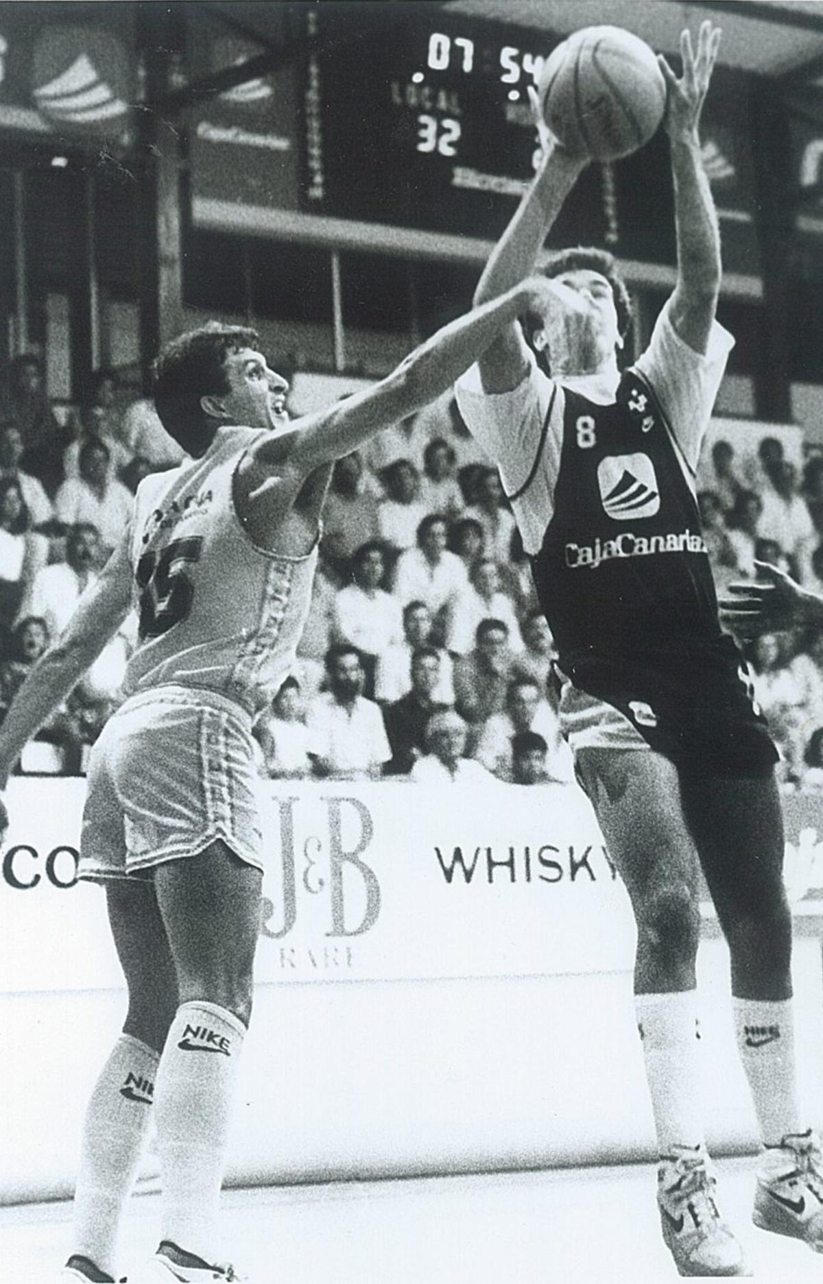 Canarias-Granca de la ACB 89/90 jugado en el Ríos Tejera.