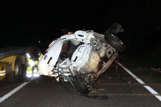 Un mort i dos ferits en un acident a Bàscara