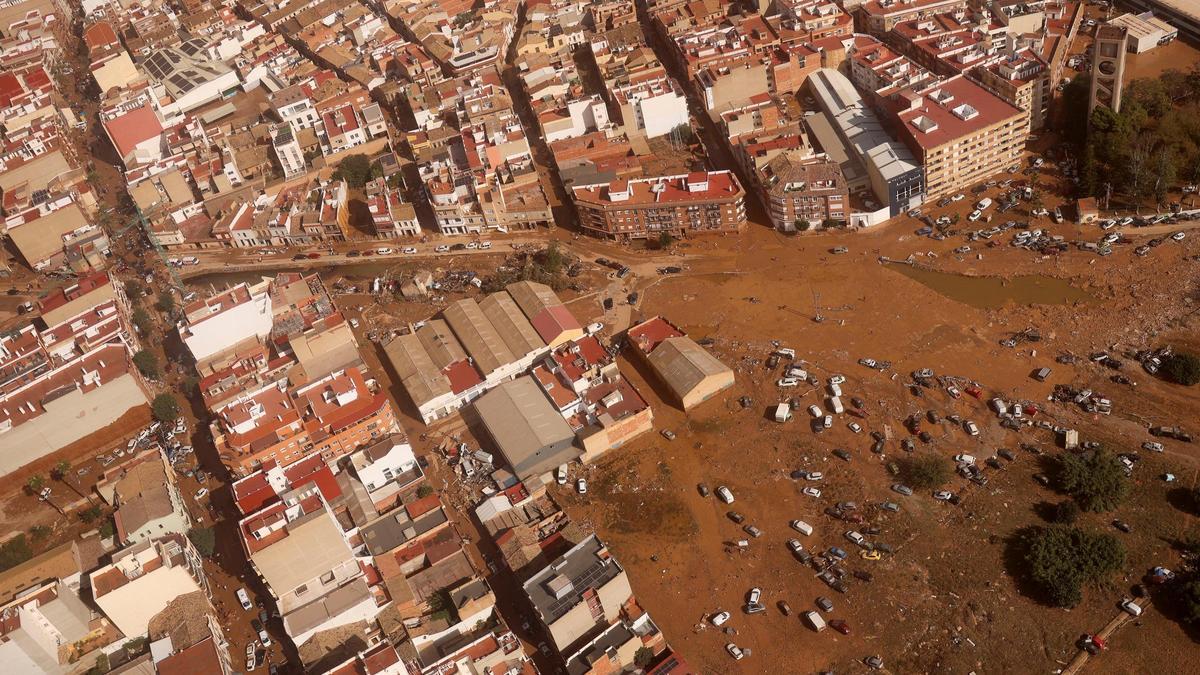 Los daños por la DANA en Valencia, desde altura