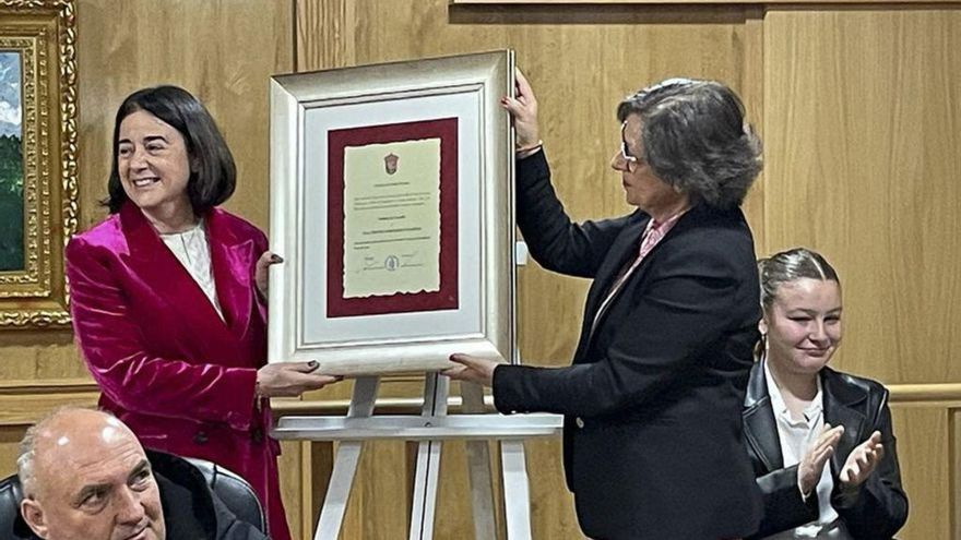 Acto homenaje a Cristina Margusino, a la izquierda.   | // FDV