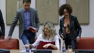 Yolanda Díaz pide prohibir los indultos por corrupción y "restringir" los aforamientos tras el enroque de Ábalos en el Congreso