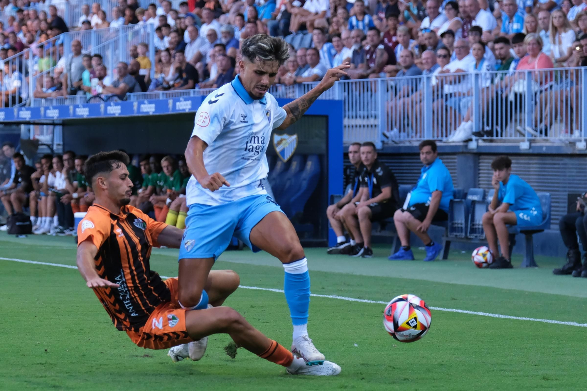 Málaga CF - Antequera CF: el Trofeo Costa del Sol, en imágenes