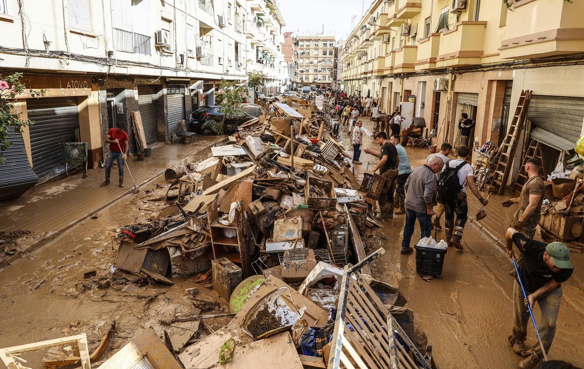 Imagen de Paiporta, días después de la dana.