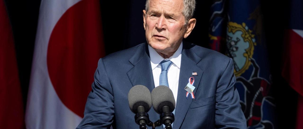 Bush, durante su discurso.