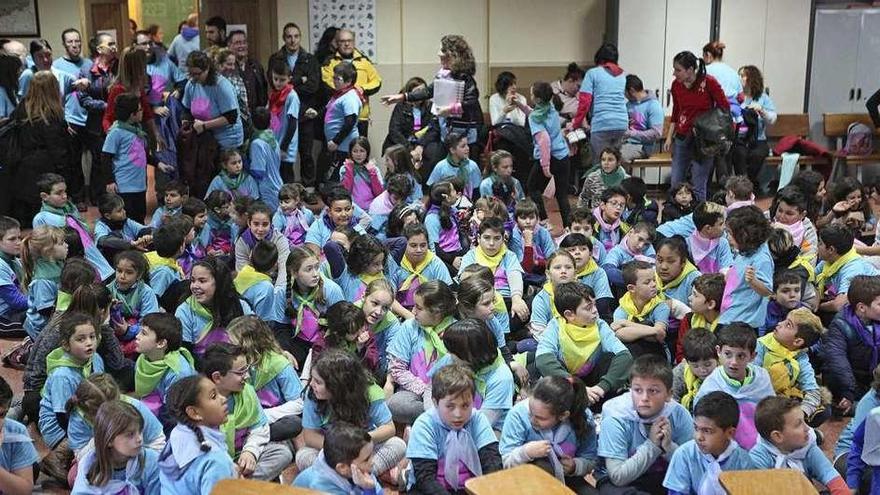 Los niños, durante la celebración oficial del premio &quot;BeActive&quot;.