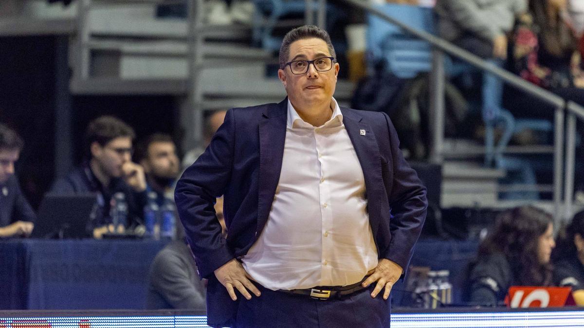 Diego Epifanio, durante un partido del Obradoiro esta temporada.