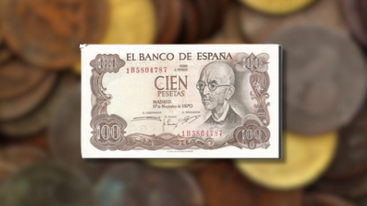 Billete de 100 pesetas de 1875