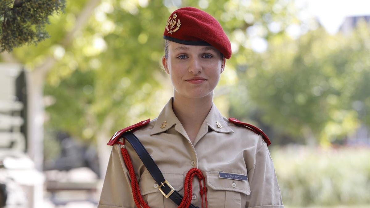 Todas las fotos de la princesa Leonor en la Academia Militar de Zaragoza