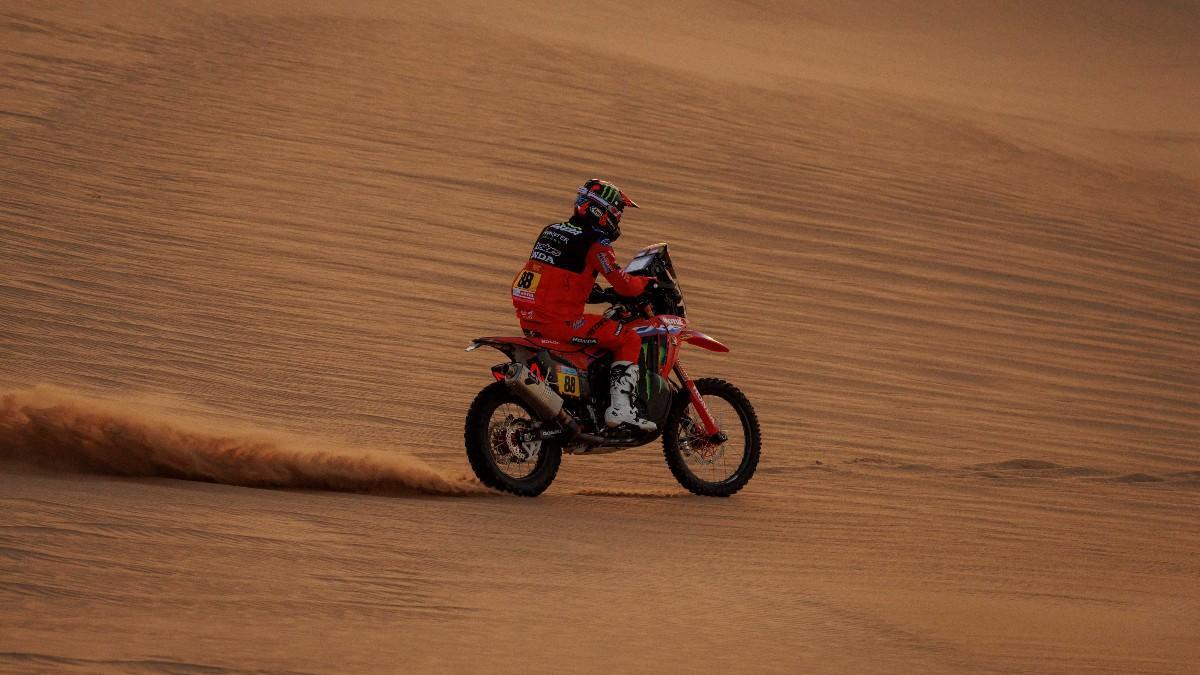 El piloto Joan Barreda, durante una etapa del Rally Dakar 2022