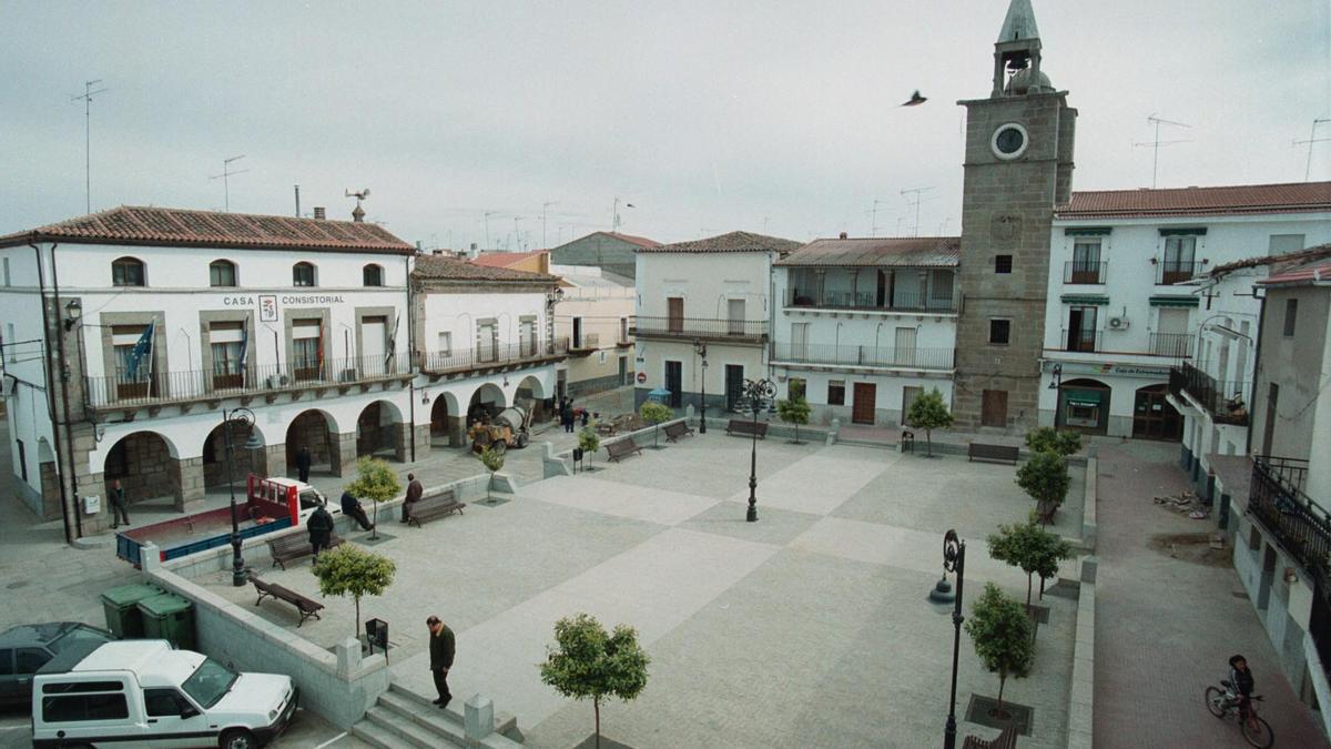 Imagen de archivo de la plaza de Ceclavín.