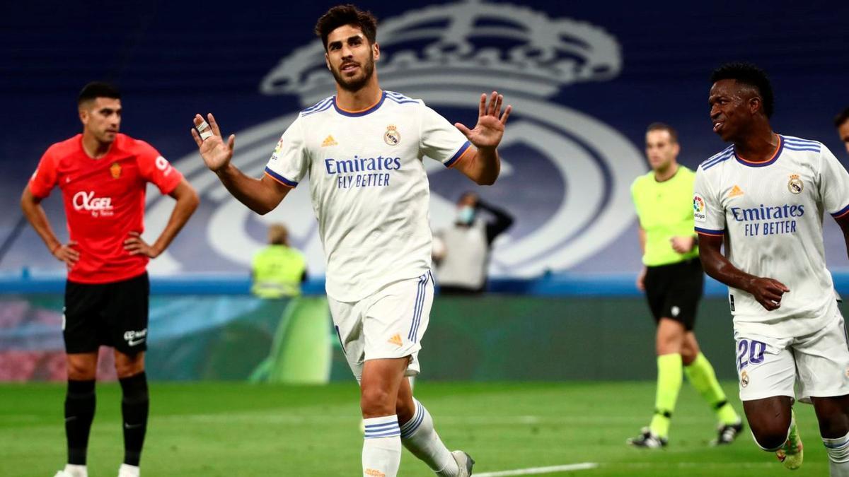 Beim 6:1-Sieg von Real Madrid gegen Real Mallorca in der Hinrunde gelangen dem Mallorquiner Marco Asensio drei Tore.