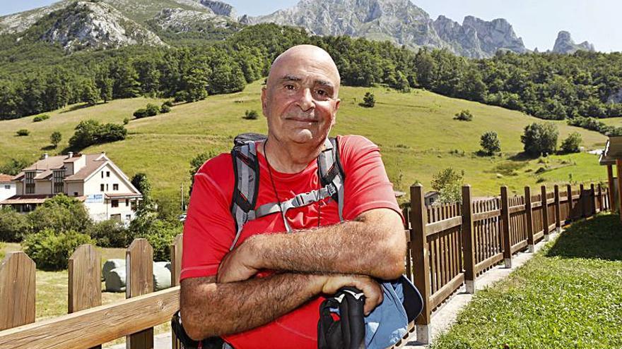 José Manuel Montero, del grupo de montaña Ensidesa Gijón. 