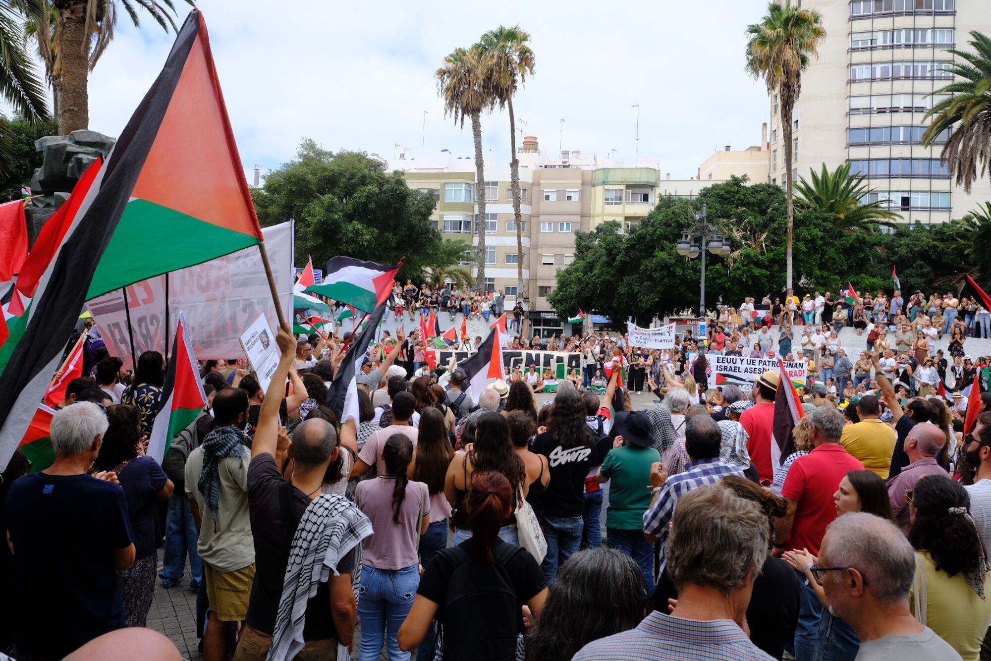  Manifestación en defensa de Palestina en Gran Canaria