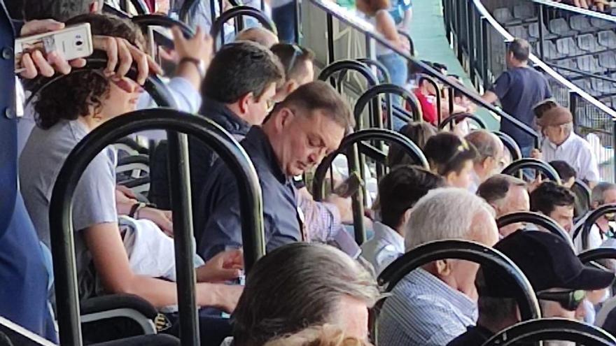 José Miguel Garrido, en el palco de Castalia para ver el Castellón - Villarreal B