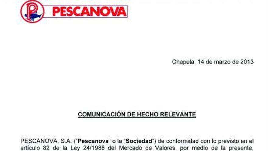 La crisis en Pescanova deriva en una guerra de comunicados entre Sousa y Carceller en la CNMV