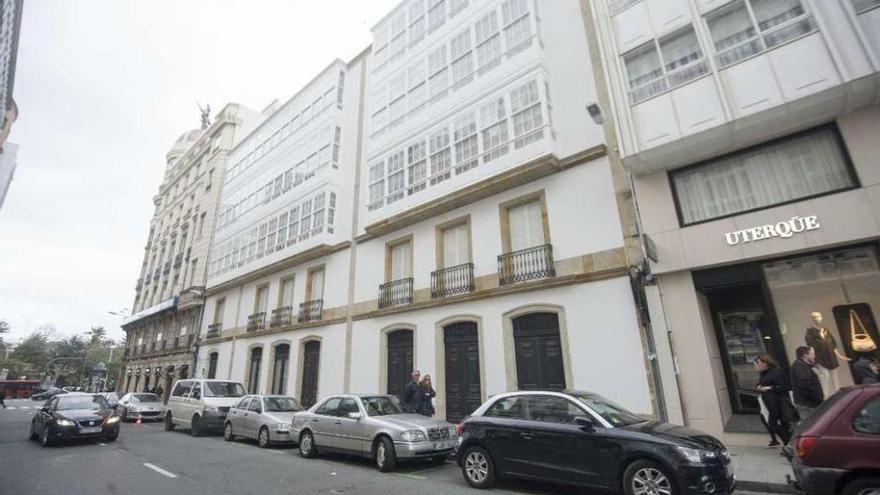 El edificio rehabilitado por Inditex, en la calle Compostela.