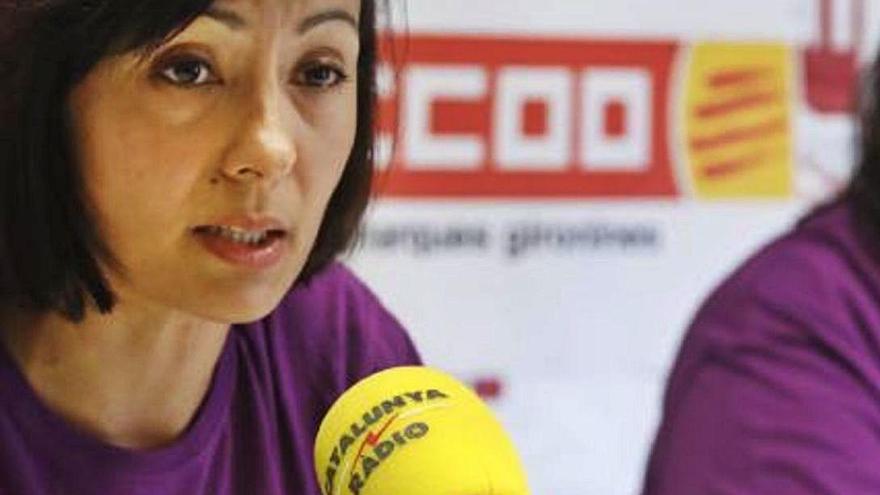 A l&#039;esquerra, Bélen López la futura secretaria general.