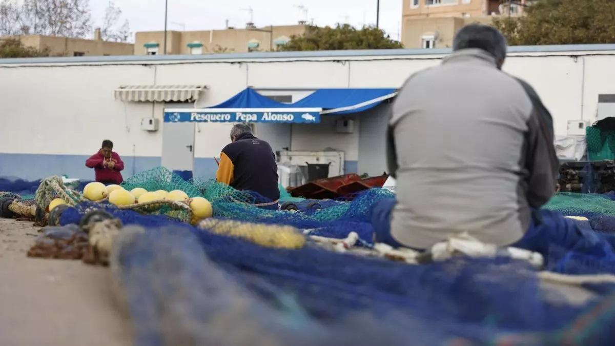 Muelle de pescadores en Santa Lucía (Cartagena).