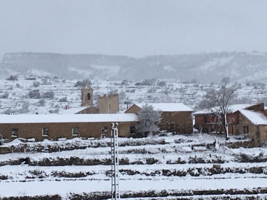 La nieve cubre Vilafranca.