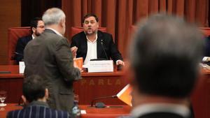 Junqueras comparece en la comisión de investigación sobre el 155.