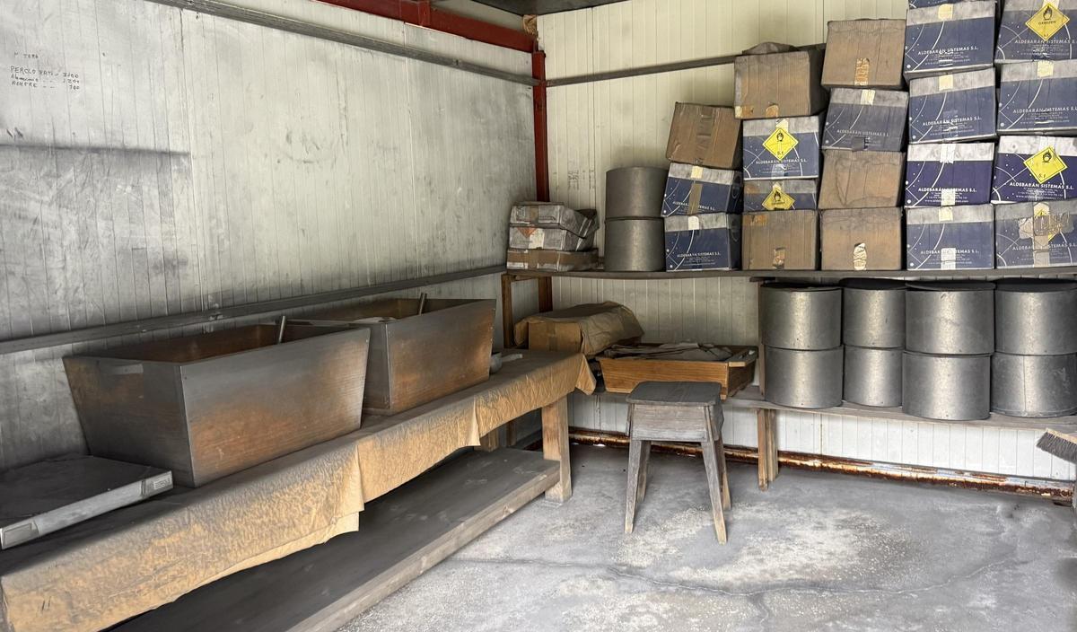 Espacio donde se pesan y mezclan los productos químicos