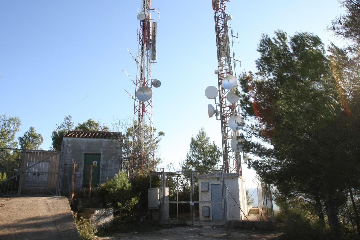 Repetidor de televisió a la Llosa de Ranes.