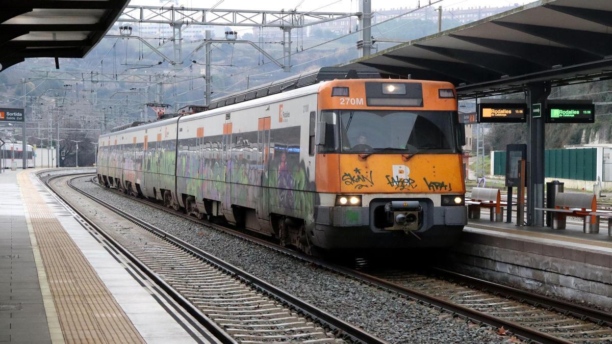 Un tren de l'R4, en una imatge d'arxiu.