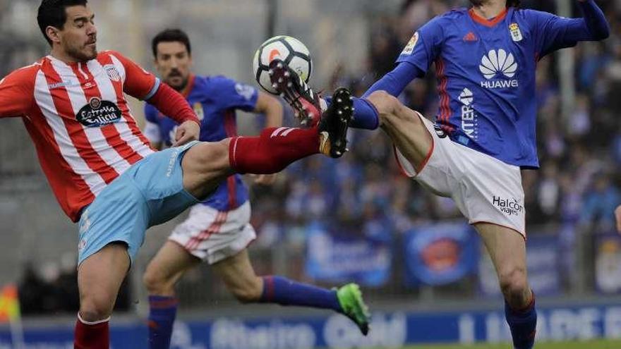 El Oviedo mató al Lugo al final con una bonita jugada