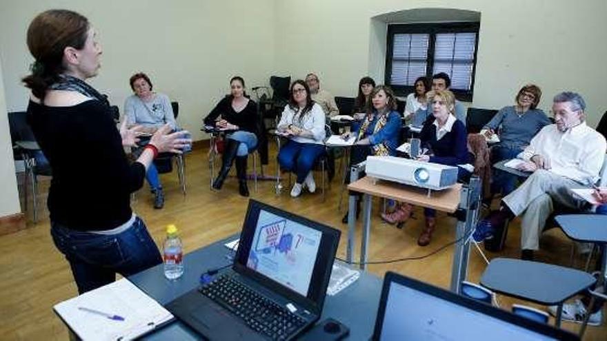 Un momento del curso, en el Antiguo Instituto.