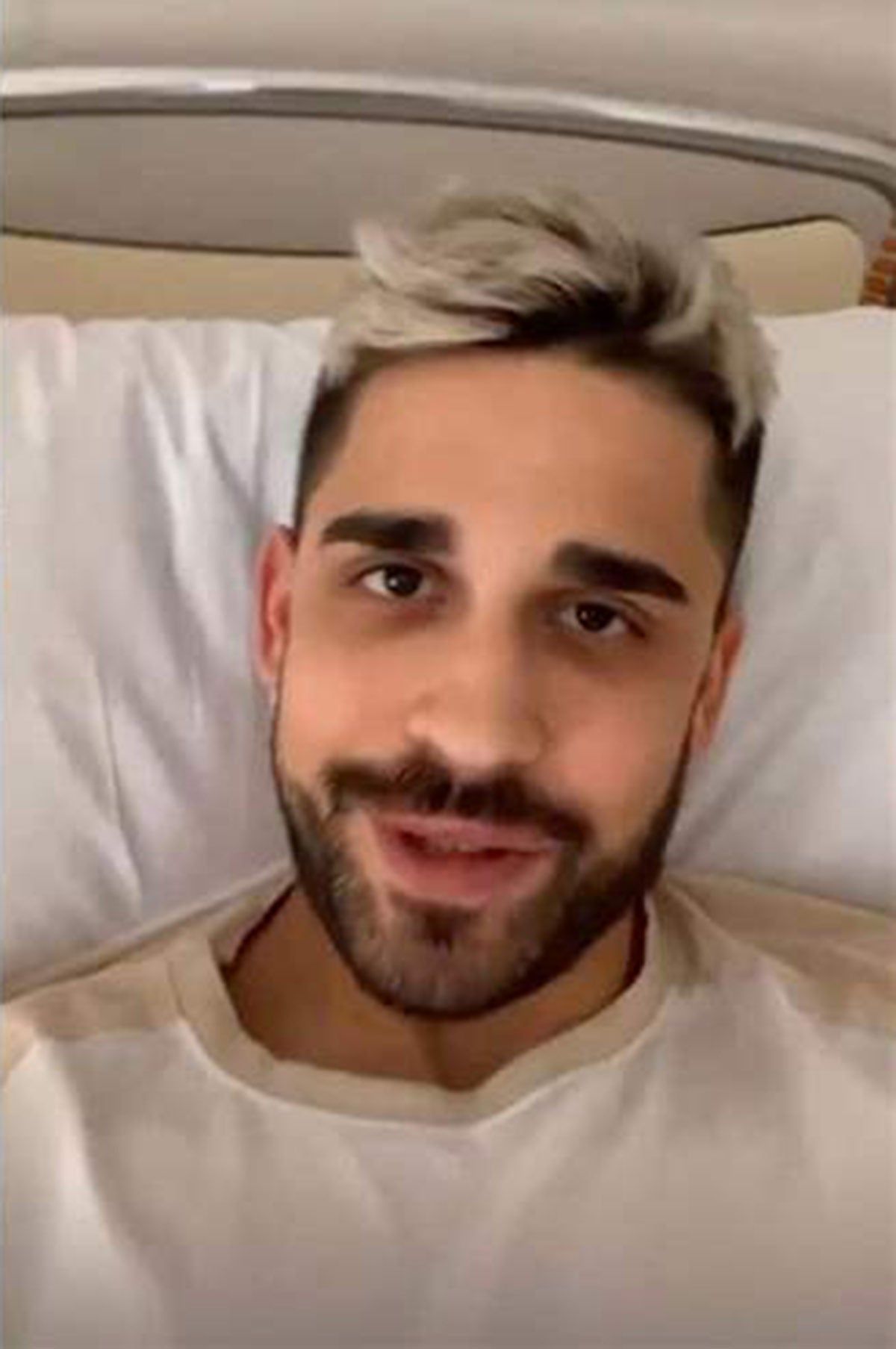 Miguel Frigenti en el hospital