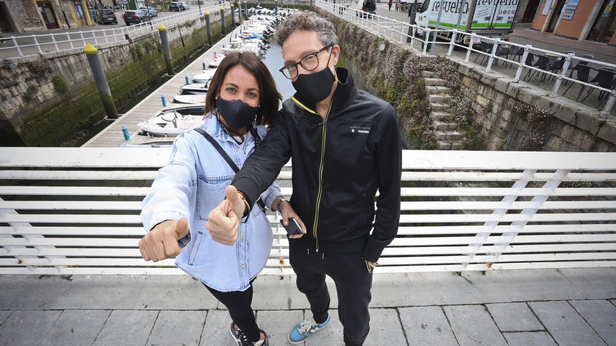 Alba Ponce y Jordi Berduque, recién llegados a Llanes.