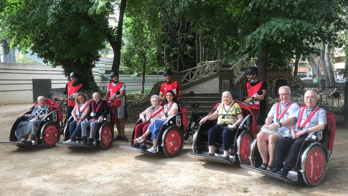 Participantes del proyecto Bici sin Edad en Albacete