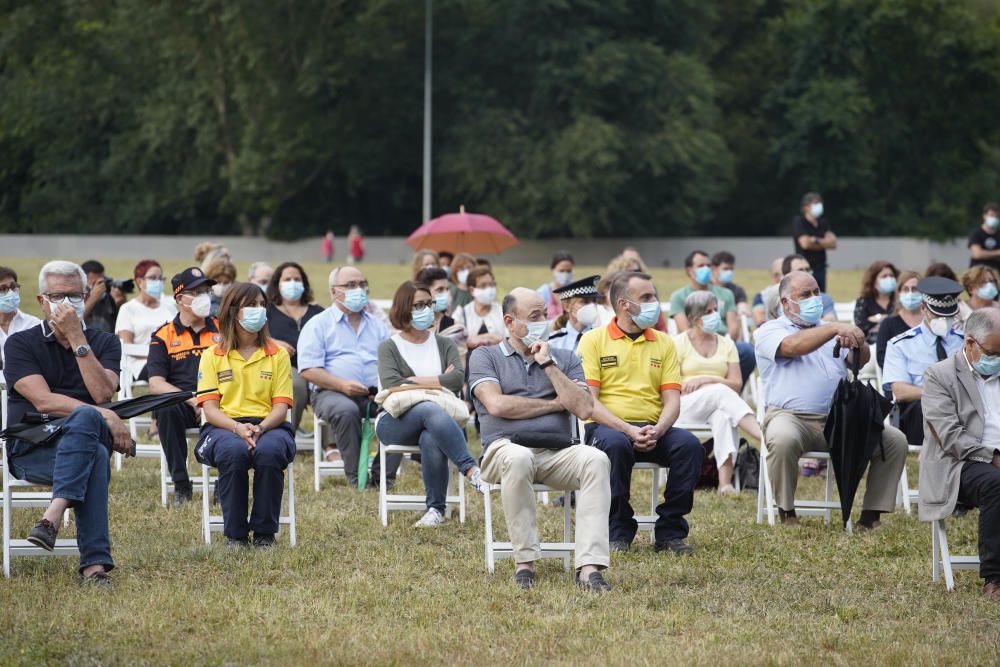 Acte d'homenatge a les víctimes de la covid-19 a Girona