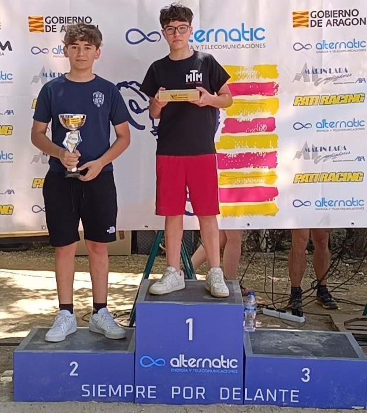 Último podio del campeonato aragonés.
