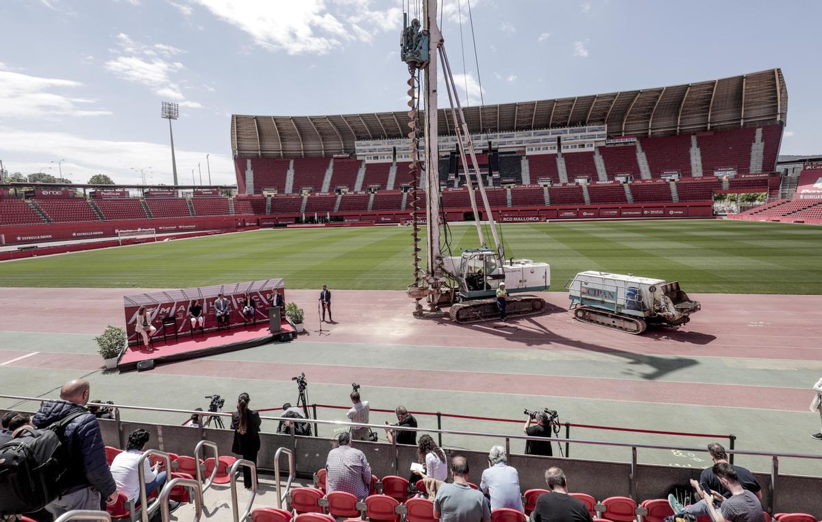 Presentación de las obras de remodelación del estadio de Son Moix ...