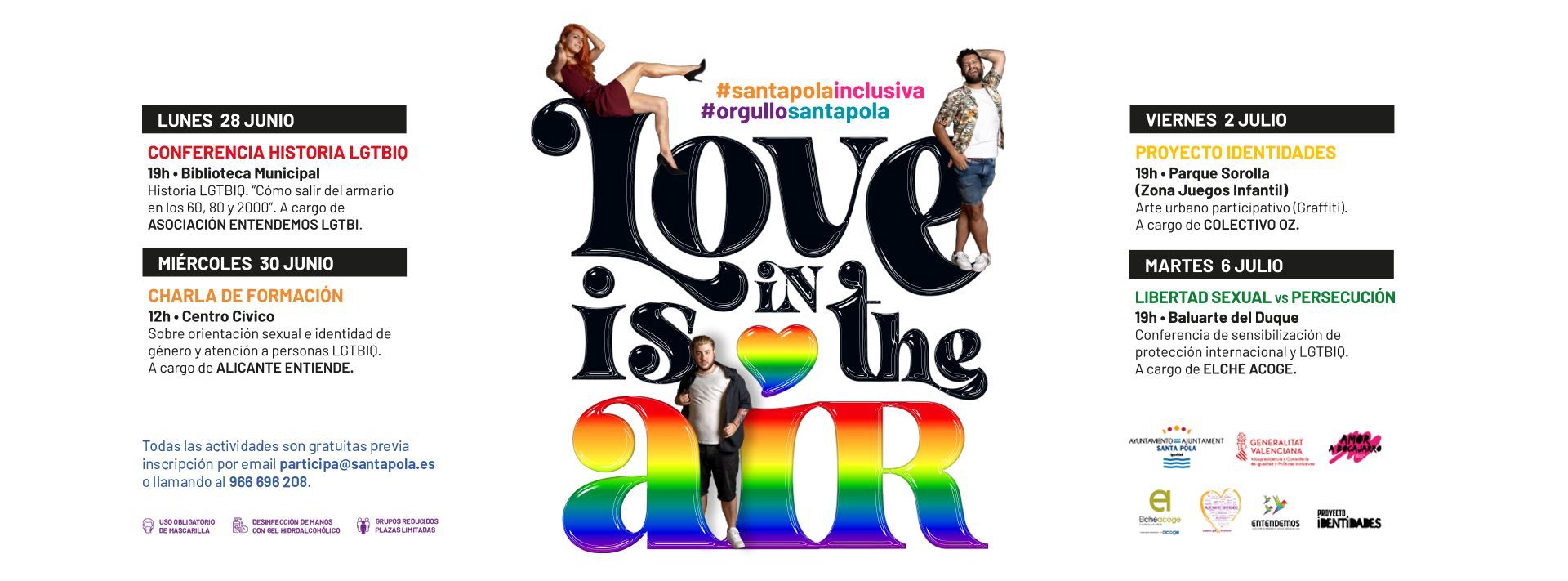 Programa elaborado para conmemorar el Día del Orgullo LGTBIQ